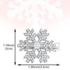 10 Pcs Christmas Snowflake Hair Clips for Women Girls Small Silver Pearl Metal Alligator Clips