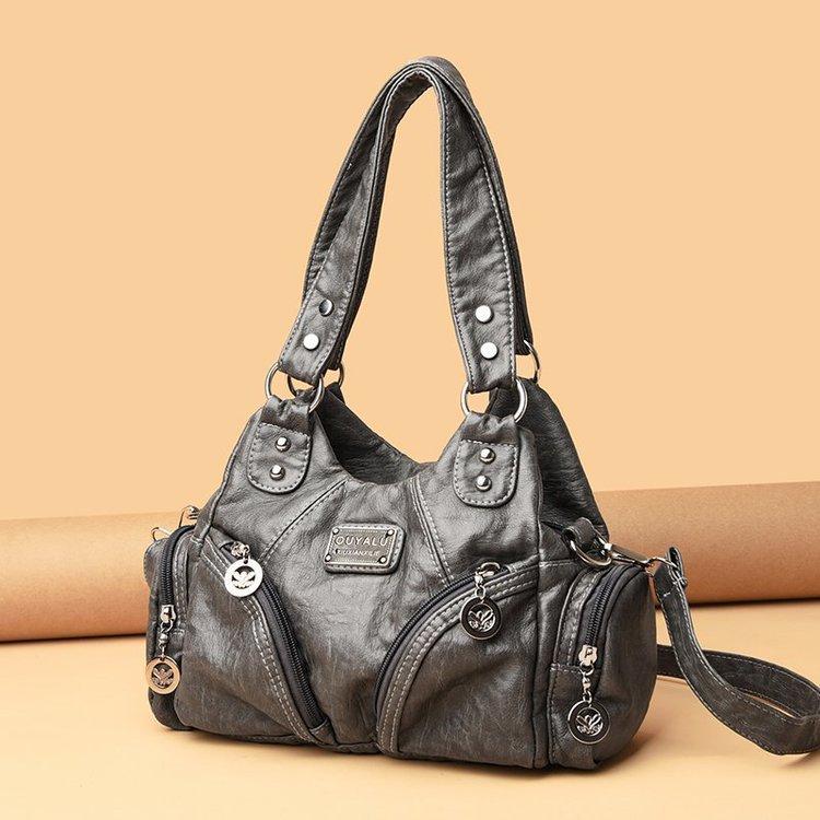 Ретро мягкая кожаная сумка-локомотив Tide Crossbody сумка через плечо качественная женская сумка