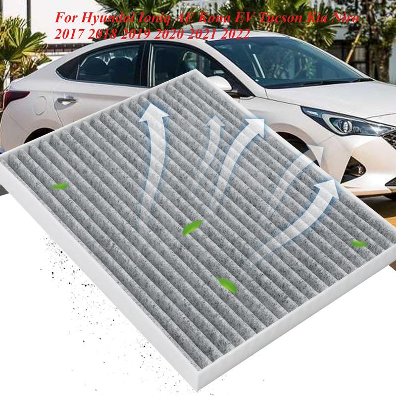 Салонный фильтр от пыльцы для Hyundai Ioniq AE Kona EV Tucson Kia Niro 2017 2018 2019 2020 2021 2022 97133F2100 97133F2200