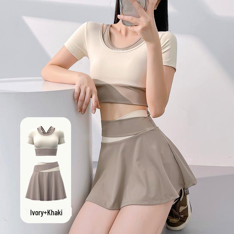 Стильная юбка-шорты для йоги с защитой от воздействия окружающей среды для тренировок на открытом воздухе