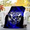 Western Bulldogs Flannel Blanket Soft All-Season Throw, Design for Camping, Car Travel, Hiking Sofa, Bed, Office Perfect Gift for Parties