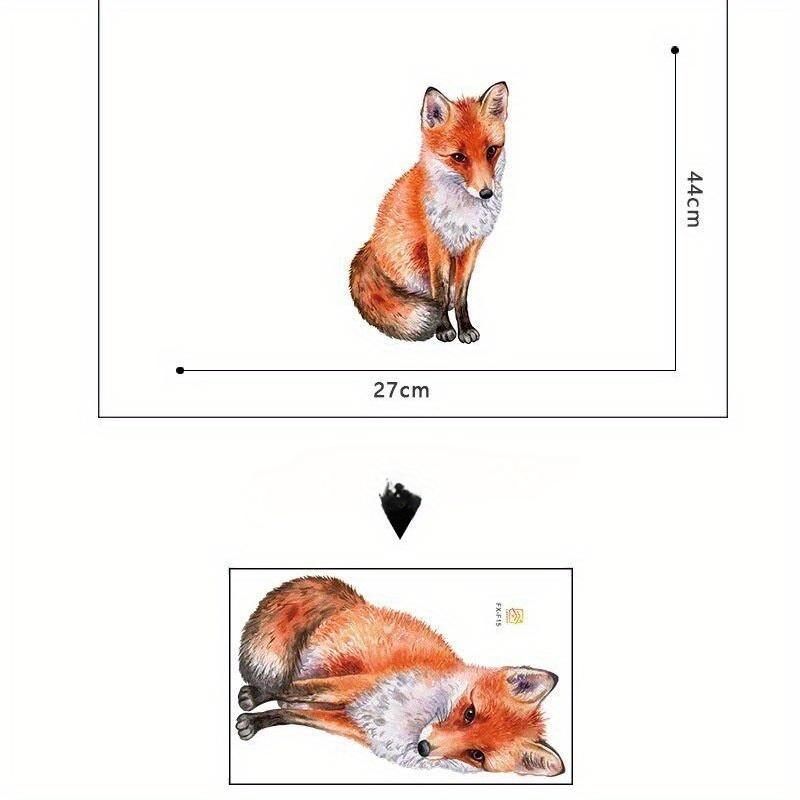 Наклейка на стену с милыми животными, лисой, детская комната, украшение для дома, обои для гостиной, спальни, съемные наклейки