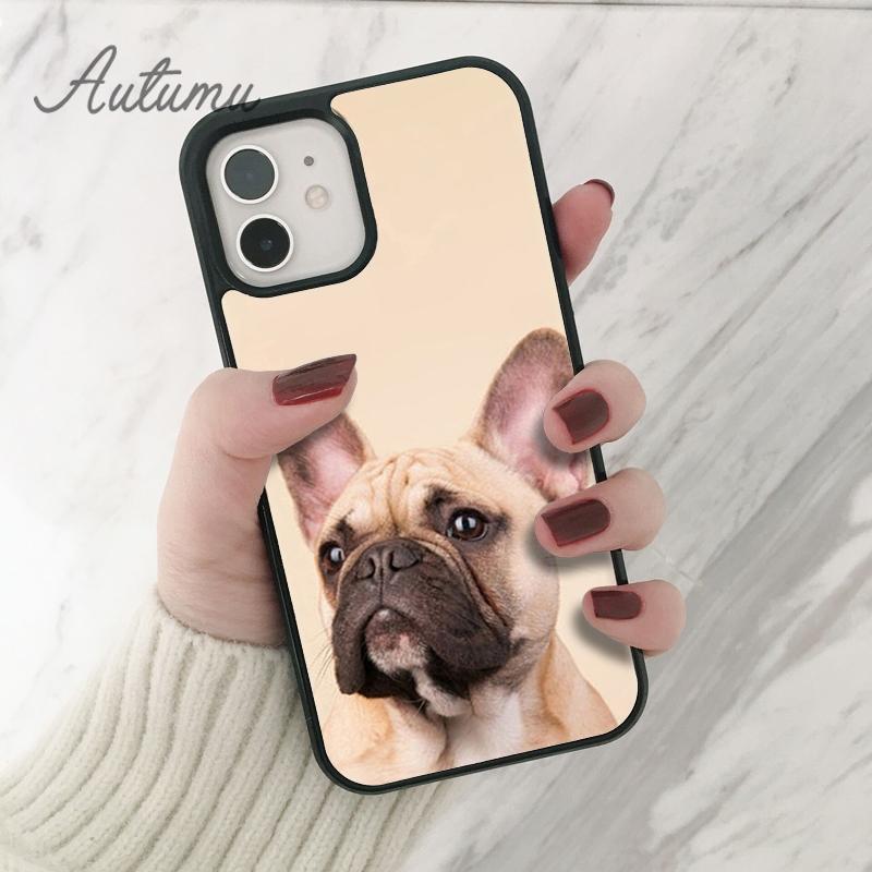 Чехол для телефона с французским бульдогом и собакой для iPhone 11, 12, 13, 14 Pro Max mini X XR XS SE 2020 6S 7 8 Plus, Samsung Galaxy S21 S22, чехол