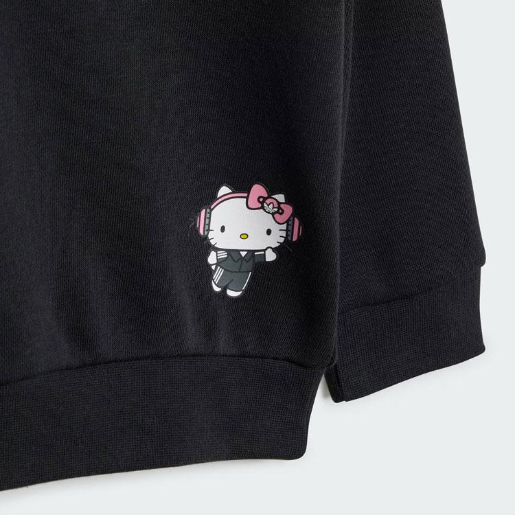 Adidas Originals x Hello Kitty Kids Matching Sets HELLO KITTY CREW SET Black Children Aged 3 7 Years Old IR6790