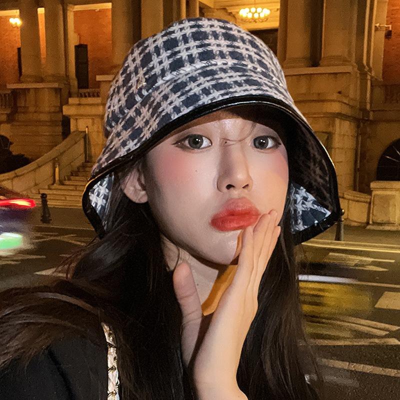 Women S Korean Style Fisherman Hat Fall Winter Vintage Face Slimming Cap