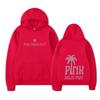 Mens Hooded Cotton Blend Sweatshirt With Print Design Loose Fit Casual Wear