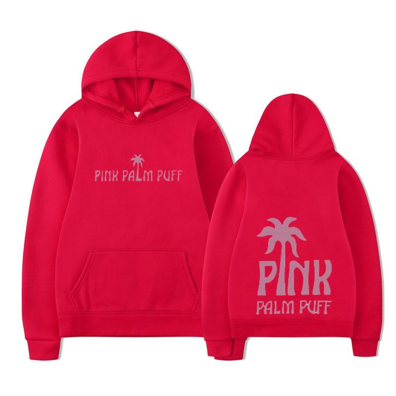 Mens Hooded Cotton Blend Sweatshirt With Print Design Loose Fit Casual Wear