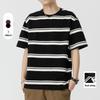 Мужская повседневная футболка с коротким рукавом в японскую полоску Kunhai Pengyun