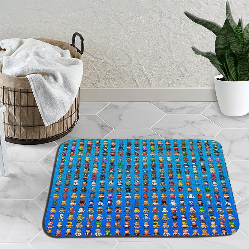 Ковер с героями мультфильмов Stumble Guys, ковер для игр, украшение для спальни, коврик для йоги, аниме, уличный ковер, нескользящий ковер, подарок на день рождения