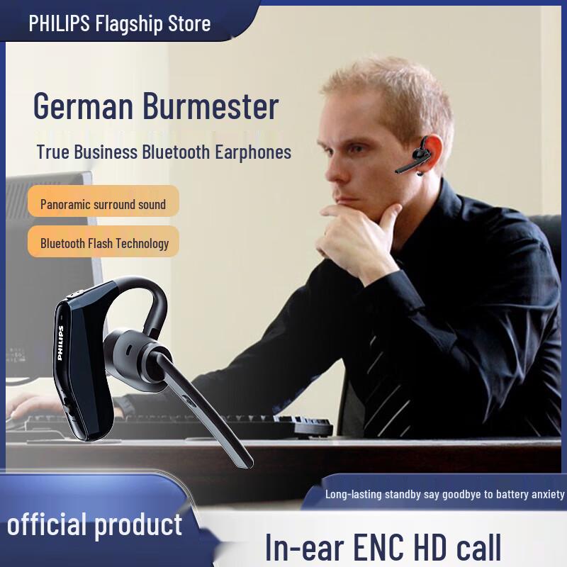 Bluetooth-гарнитура Philips с открытым ухом и заушным креплением