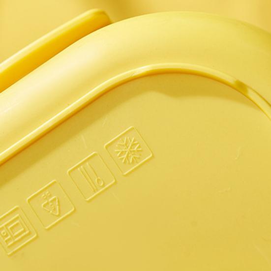 Ланч-бокс на 950 мл, сетчатый дизайн, герметичный, микроволновый, безопасный для сохранения тепла, маленькая желтая утка, нержавеющая сталь