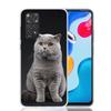 Чехол для телефона Британская короткошерстная кошка Для Xiaomi Redmi Note 15 14 13 12S 12 Pro Plus 11S 11E 11 11T 10S 10 Арт Мягкий чехол с рисунком Красный