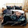 Франция Рок-певец J-Johnny H-Hallyday Комплект постельного белья С принтом Пододеяльник Простыня Наволочка Мягкий чехол для одеяла Полный Queen King Размер