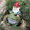 Dwarf Riding A Frog Resin Decorative Piece Cute Courtyard Decorative Piece Garden Decorative Piece