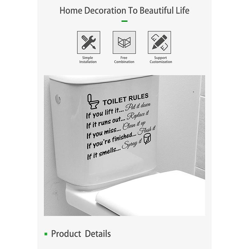 Creative English Proverbs Wall Sticker Black Sticker