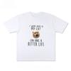 I Work Hard So My Boss Have A Better Life English Short-sleeved T-shirt Pure Cotton Cat