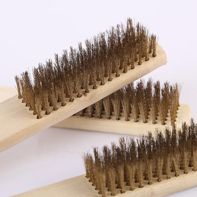 Набор медных щеток для тяжелых работ, 3/12 шт. - Эффективная щетка с прочной ручкой для зачистки краски, удаления необработанного металла и т. д.