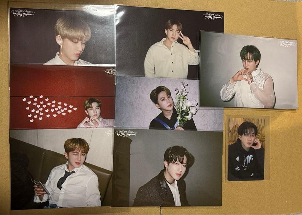 [USED] Changbin StrayKids Postcards 7-piece Set with Box CD Purchase Bonus