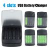 Durable Rechargeable Portable 4 Slots Fast Charging Dock Intelligent Battery Charger Adapter