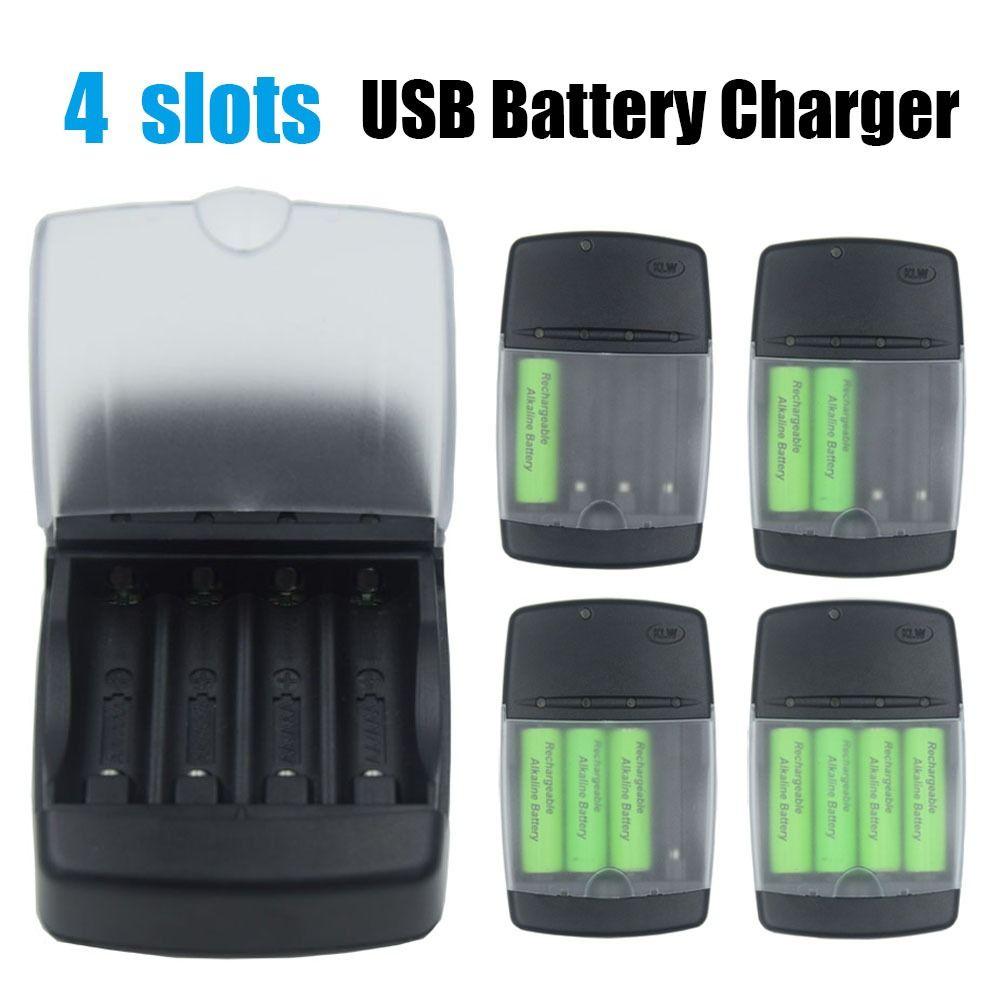 Durable Rechargeable Portable 4 Slots Fast Charging Dock Intelligent Battery Charger Adapter