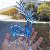 1 PCS Creative Crystal Deer Ornaments Elegant Simulation Elk Figurines Simple Acrylic Animal Decorations