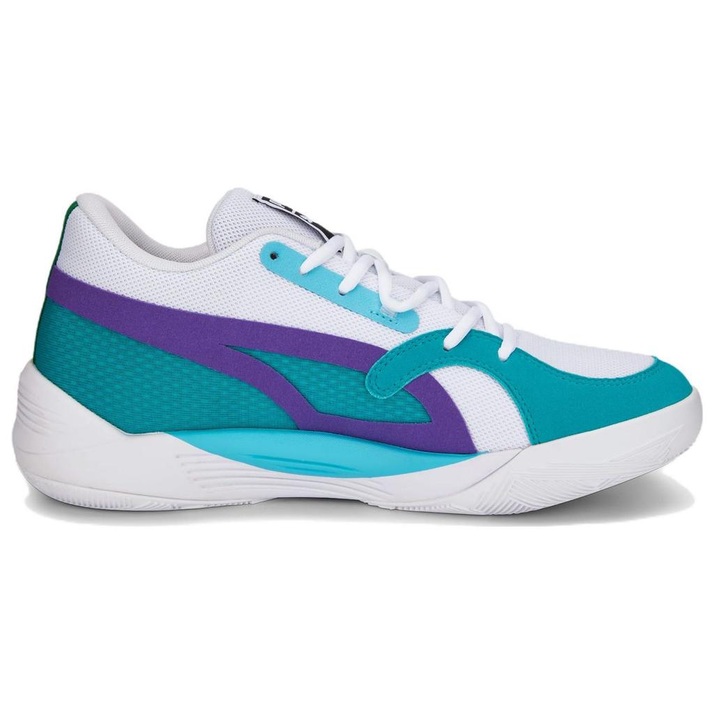 Puma TRC Blaze Court Белые Мужские Кроссовки Deep Aqua 376582-17