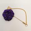 Personality Colorful Brooch Leaf Lapel Decoration Rose Collar Needle Men Corsage Cloth Floral Badge