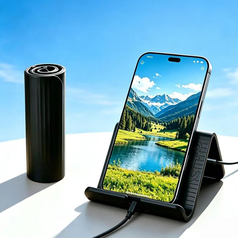 Портативная складная подставка для мобильного телефона, регулируемая по высоте, с отверстием для зарядки, для дома, офиса, стола, просмотра сериалов, онлайн-встреч