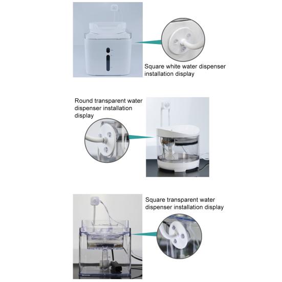 Датчик фонтана для кошек, вращающийся на 360 градусов кронштейн, тип USB-порта, фиксированная присоска, автоматический запуск, остановка, легкий