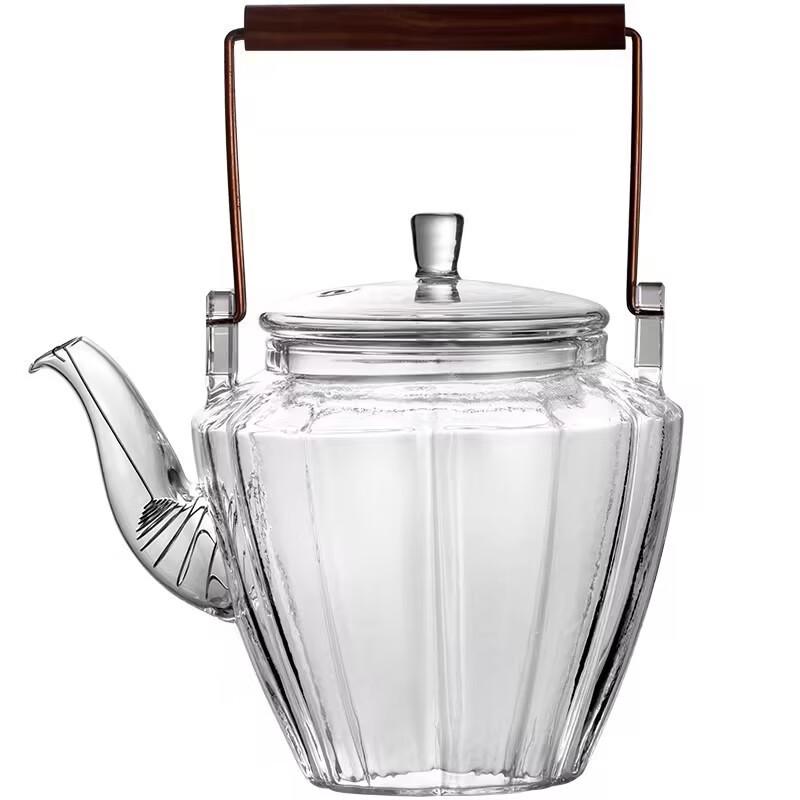 Chaxun Diamond Glass Teapot with Handle & Lid
