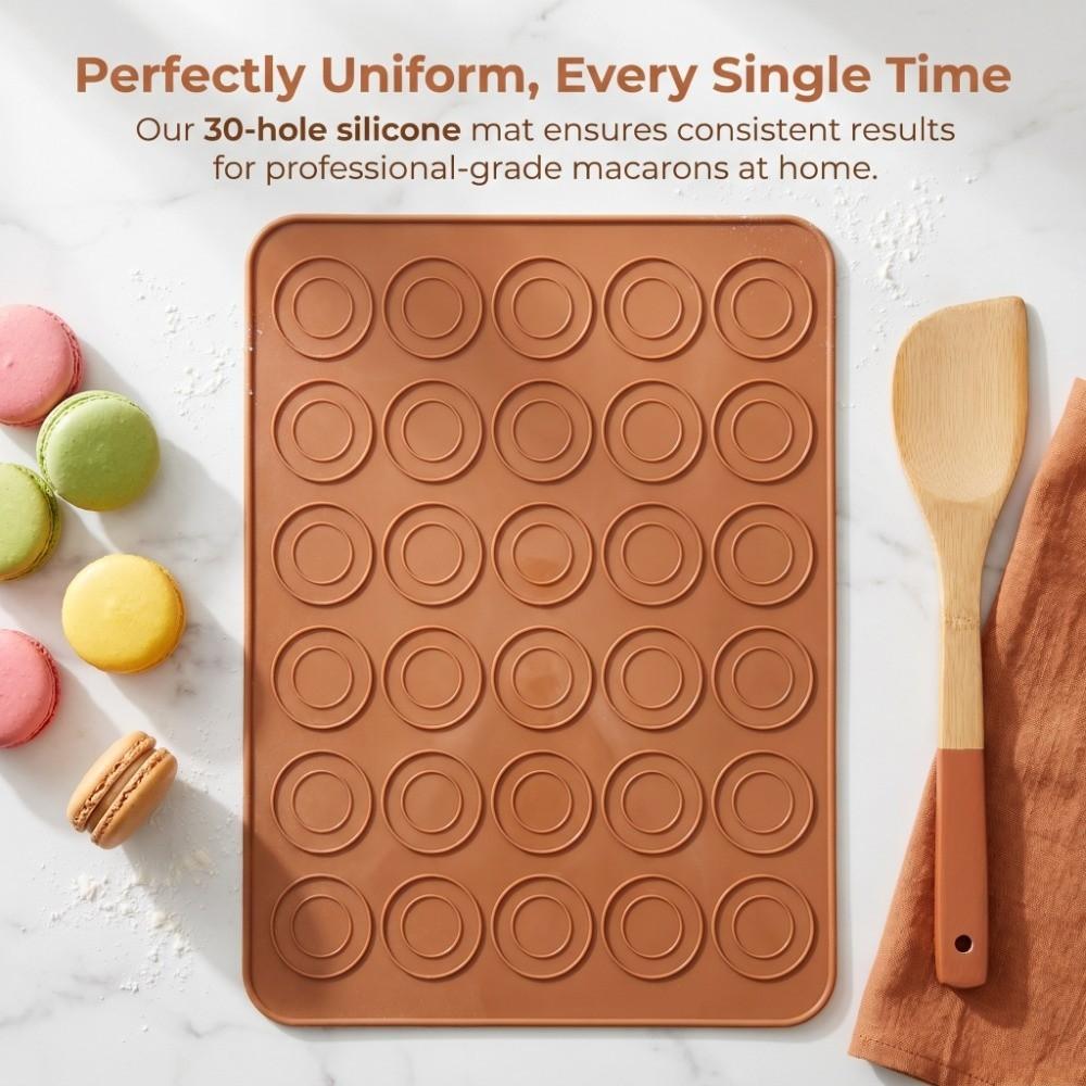 Food Grade Silicone Macaron Baking Mat Non Stick Round Cookie Sheet Home Baking Pastry DIY Dessert
