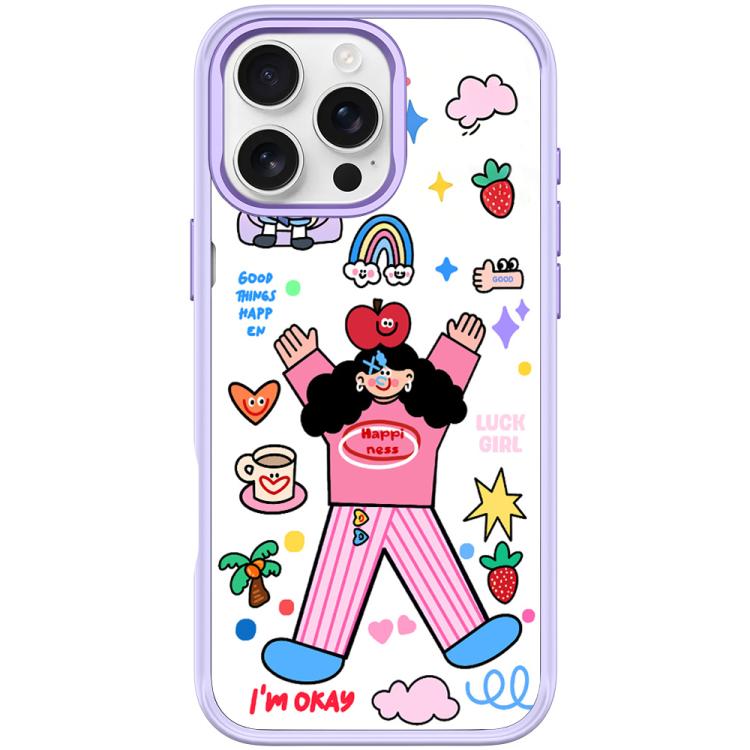 Apple Little Girl Pattern Magnetic Phone Case