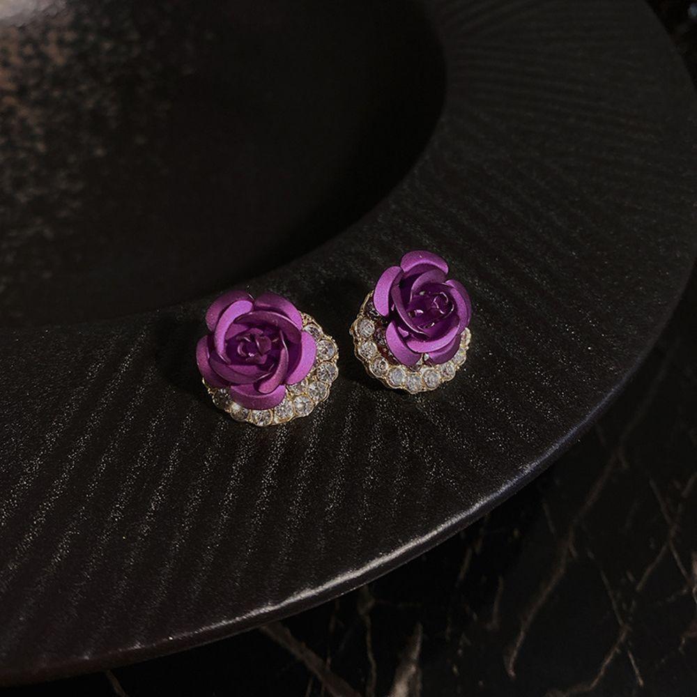 Gifts Zircon Crystal Women Stud Earrings Drop Earrings Ear Jewelry Korean Dangle Earrings
