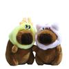 Cute Plush Capybara Keychain Doll Accessory Adorable Soft Toy For Bags