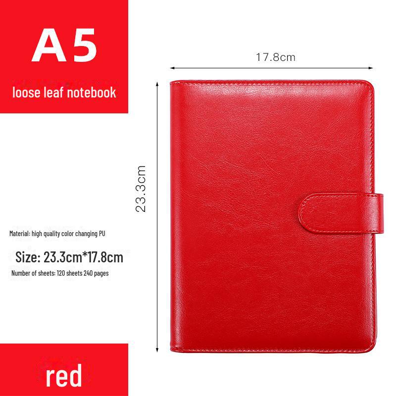 Набор из кожаных блокнотов с магнитной застежкой — с возможностью нанесения логотипа, включает блокноты формата A5 и B5 с отрывными листами в подарочной коробке