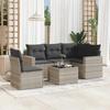 VidaXL Garden Lounge Set with Cushions 6 Pcs, Sofas with Adjustable Feet, Outdoor Furniture Set Patio Terrace, 3251319