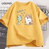 Funny Cat Fan T-shirt Men Women Summer Round Neck Short Sleeve Tshirt Breathable Streetwear Oversized Tee Casual High Quality