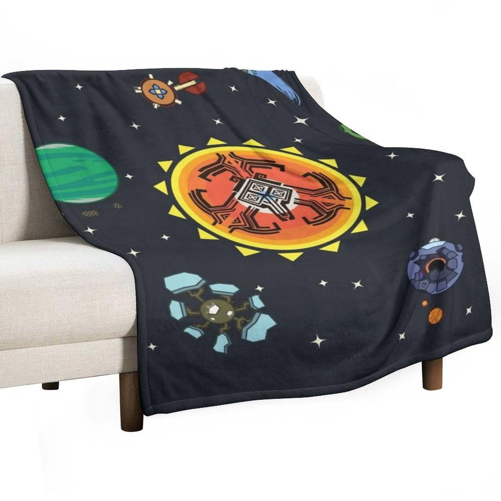 Одеяло-плед Солнечная система Hearthian Термобелье для путешествий Свободное Мягкое Большое Пляжные одеяла