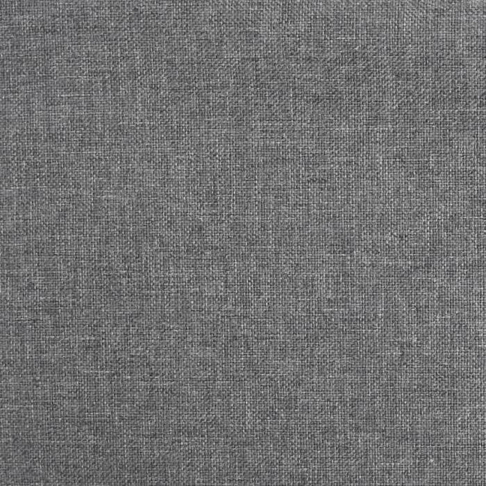 VidaXL Chaise pivotante de salle à manger Gris clair, Tissu