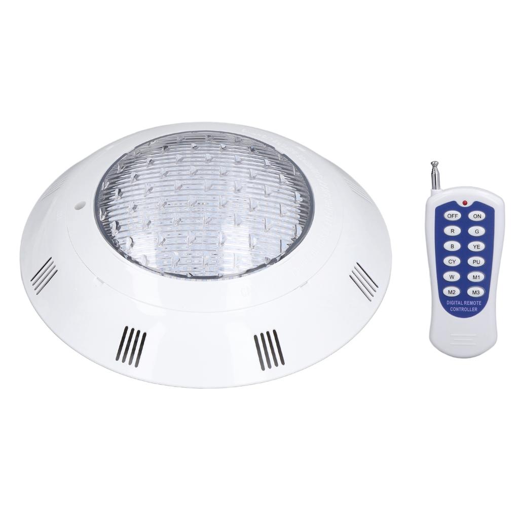 Светодиодный подводный светильник AC12V IP68 Водонепроницаемый погружной светильник для пруда Многоцветная RGB-лампа с пультом дистанционного управления