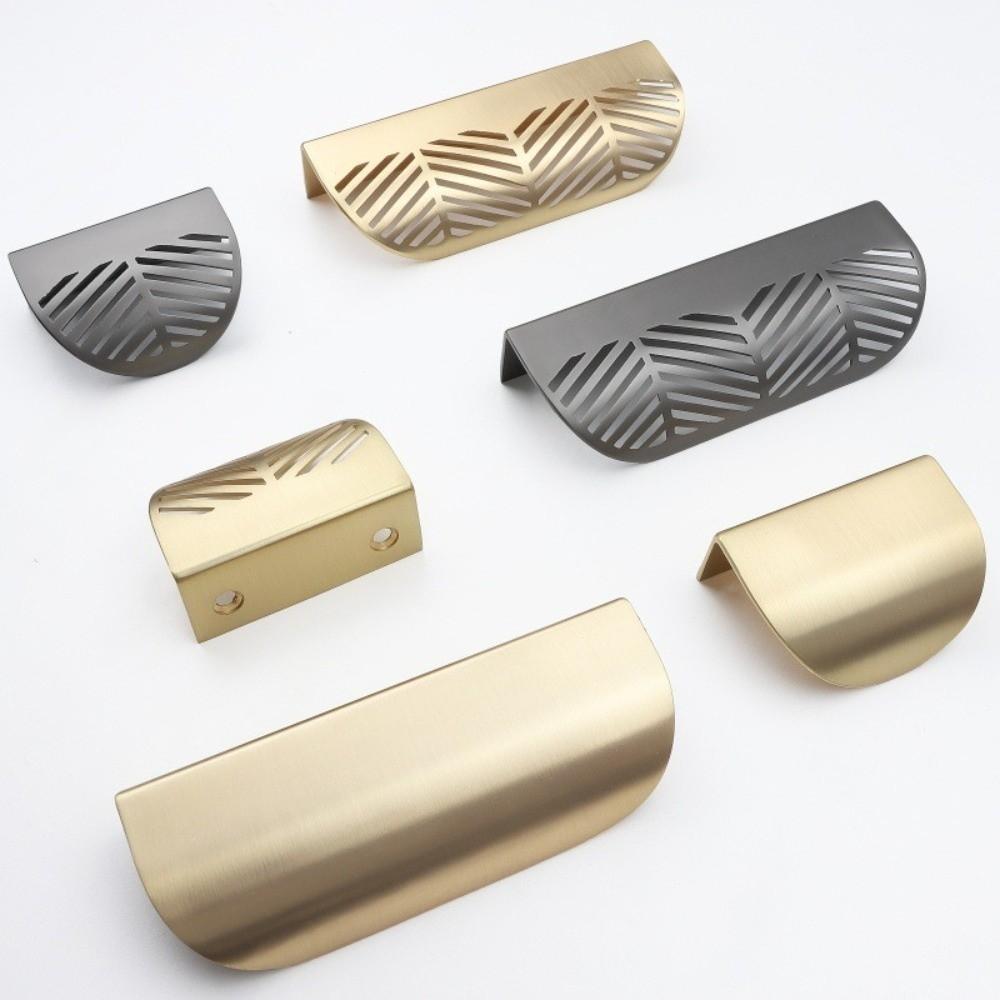 Zinc Alloy Drawer Pull Handle Curved Grip Cupboard Door Handle Cabinet Pull Handle Wardrobe Doors