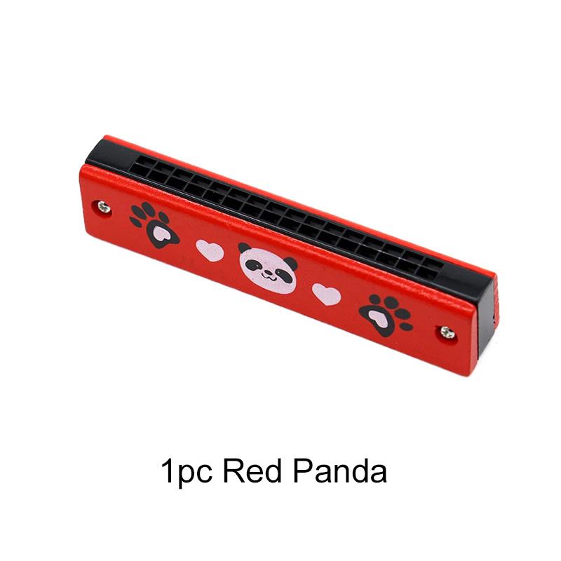 1 шт. Деревянная губная гармошка Музыкальный инструмент 16 отверстий Мультяшный милый узор для начинающих Музыкальные учебные пособия Школьные награды TMZ