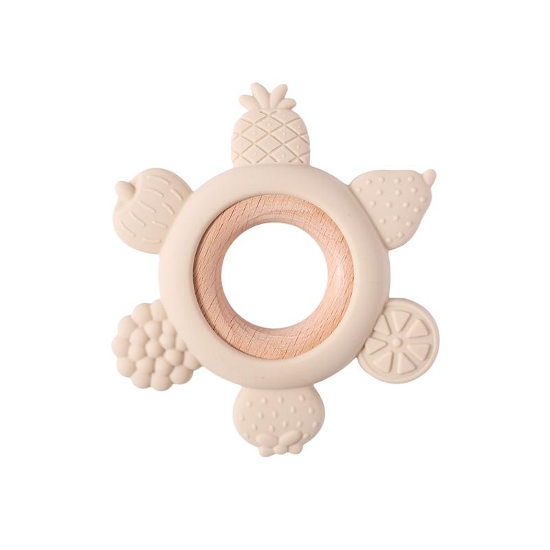 1Pcs Baby Silicone Teether Teething Chew Toys Bpa Free Silicone Diy Pacifier Chain Necklaces Pendant Cartoon Animal Teethers