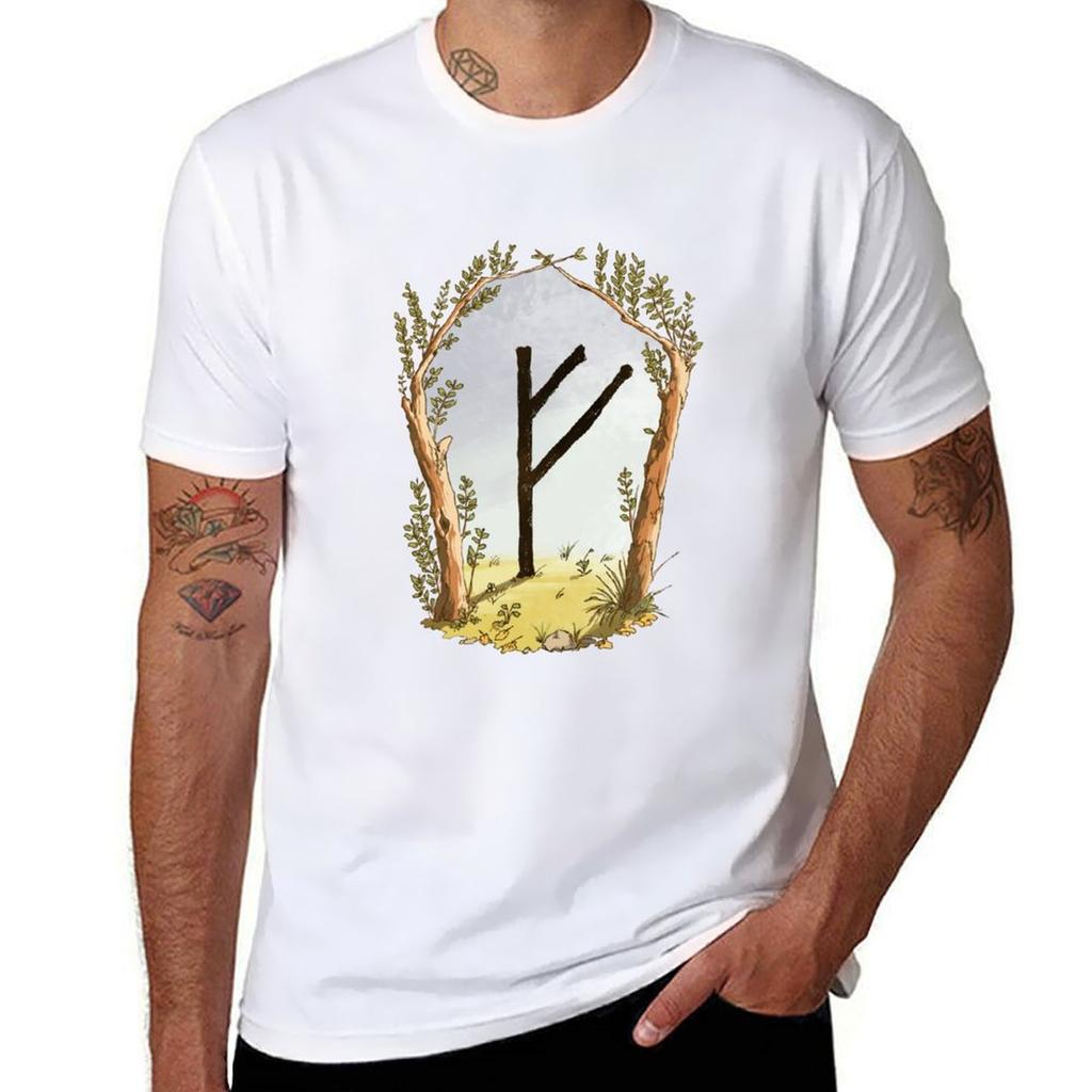 Fehu TShirt Classic Basic Casual TShirt