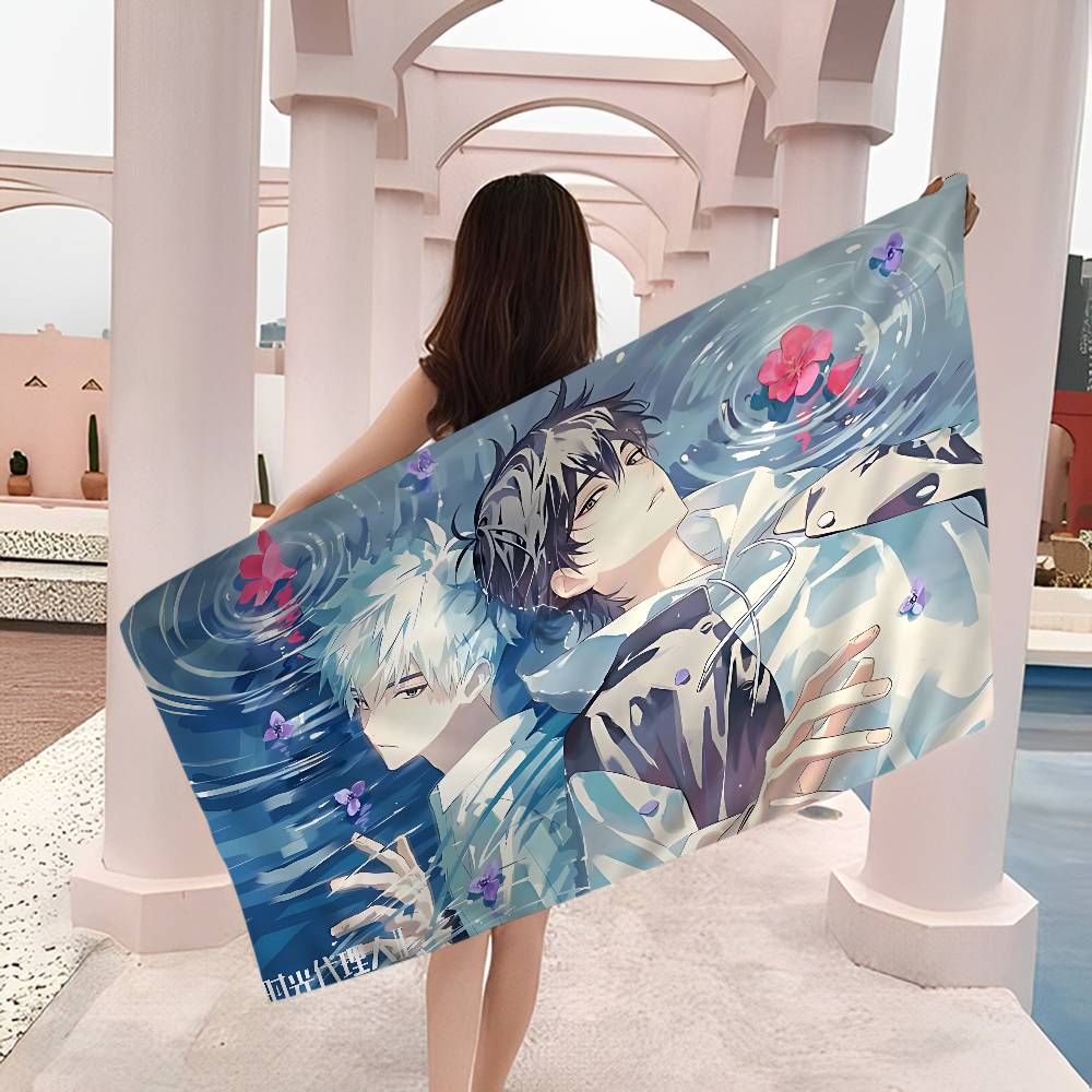 Link C-Click Anime Microfiber Blanket Quick Drying Beach Towels Oversized Printing Super Absorbent Pool Towel Blanket