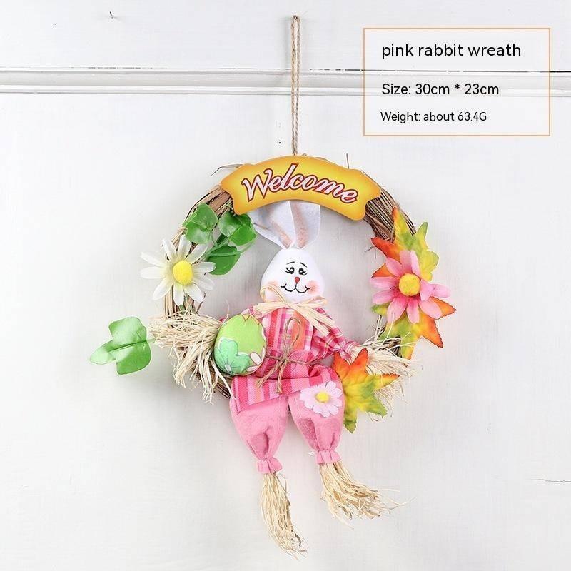 Пасхальный кролик, гирлянда, пугало, детский сад, красочные животные, детский креативный милый кролик, пасхальная кукла