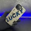 Счастливая буква для чехла на мобильный телефон Apple 16/15promax iPhone 14 цвет серебристый 13 креативный 12 личность 11