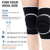 1Pair Sports Compression Knee Pads Dancing Knee Protector Thickened Sponge Knee Brace Support for Volleyball Yoga Ballet