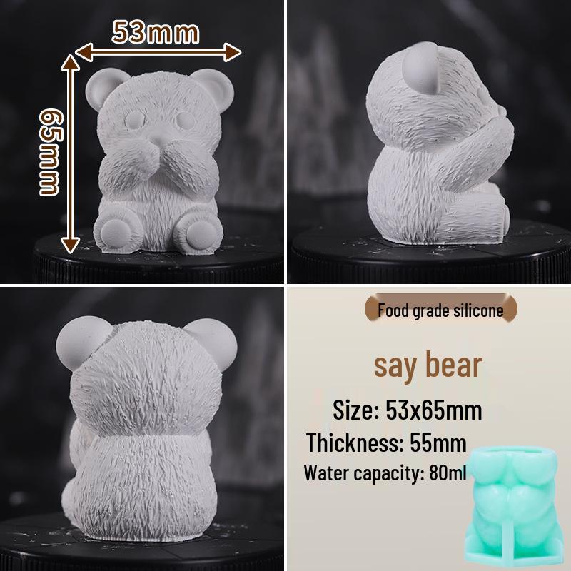 Силиконовая форма Гого для 3D мультфильма, DIY аромакамня, свечи или гипсового украшения.