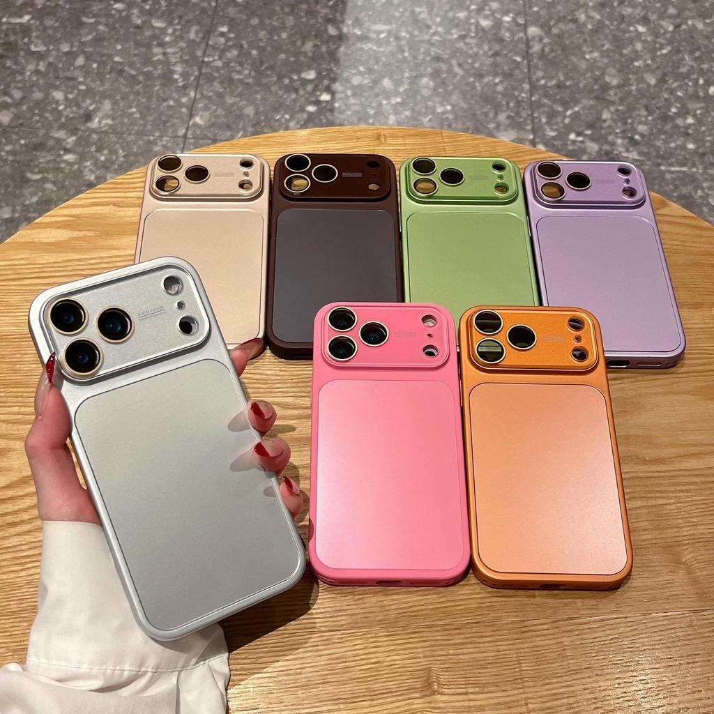 AG Матовый однотонный чехол-окно для iPhone 17 Pro Max/16